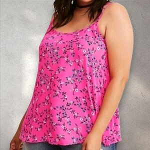 Torrid Pink Floral Camisole